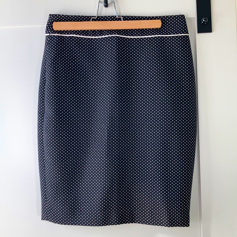 Polka dot pencil skirt
